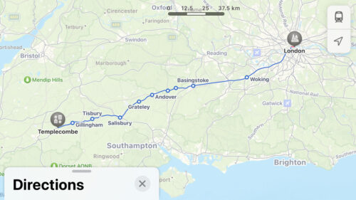 Templecombe on Apple Maps 2023